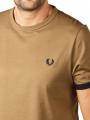 Fred Perry Ringer Shirt Short Sleeve Shaded Stone - image 3