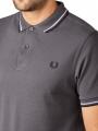 Fred Perry Twin Tipped Polo Short Sleeve Gunmetal - image 3