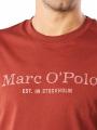 Marc O‘Polo Short Sleeve T-Shirt Logo Print Rustic Brick - image 3