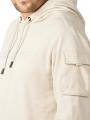 PME Legend Hooded Sweater Brushed Soft Fleece Bone White - image 3
