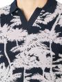 Drykorn Short Sleeve Braian Polo Regular Fit Blue Floral - image 3