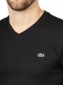 Lacoste Short Sleeve T-Shirt V-Neck Black - image 3