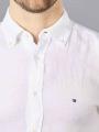 Tommy Hilfiger Leinen Shirt Short Sleeve Optic White - image 3