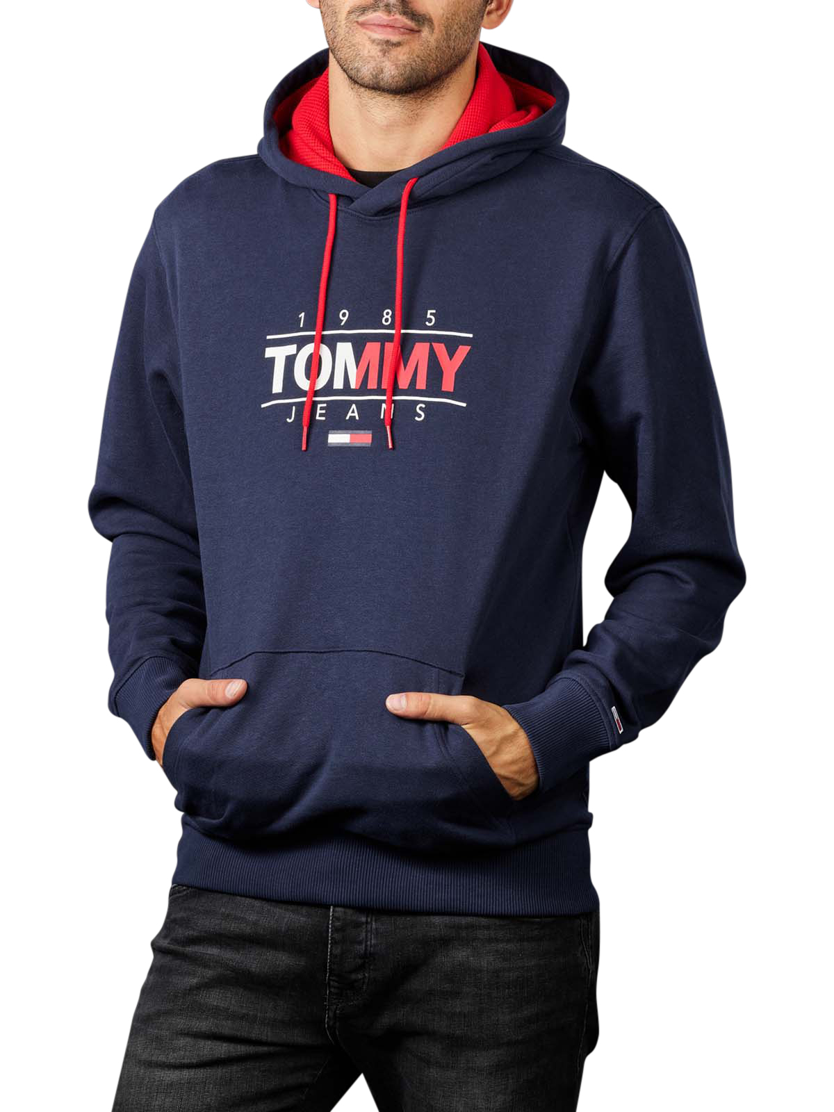 Tommy Jeans Herren TJM Essential Graphic Hoodie Pullover 