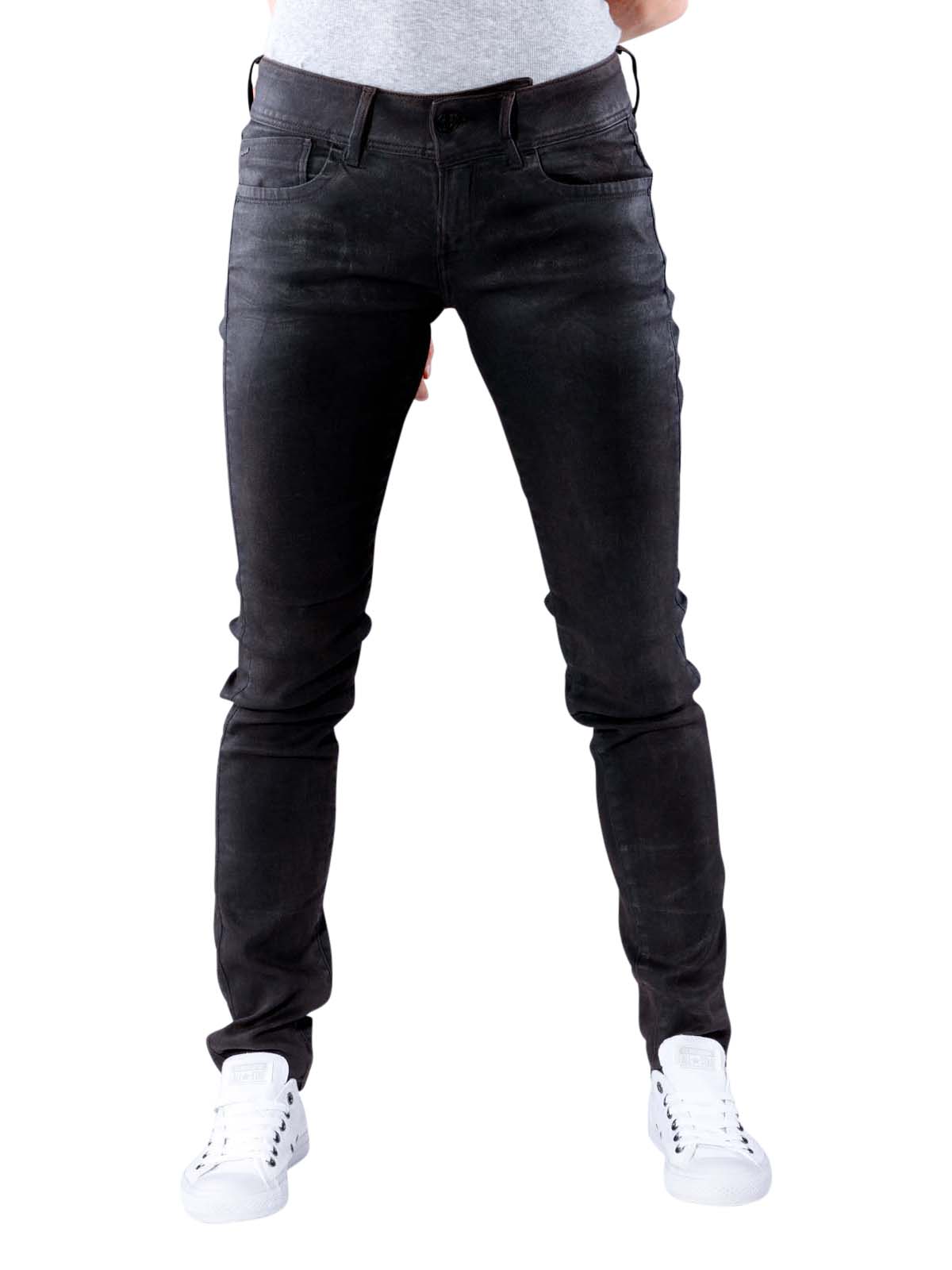g star lynn mid skinny black