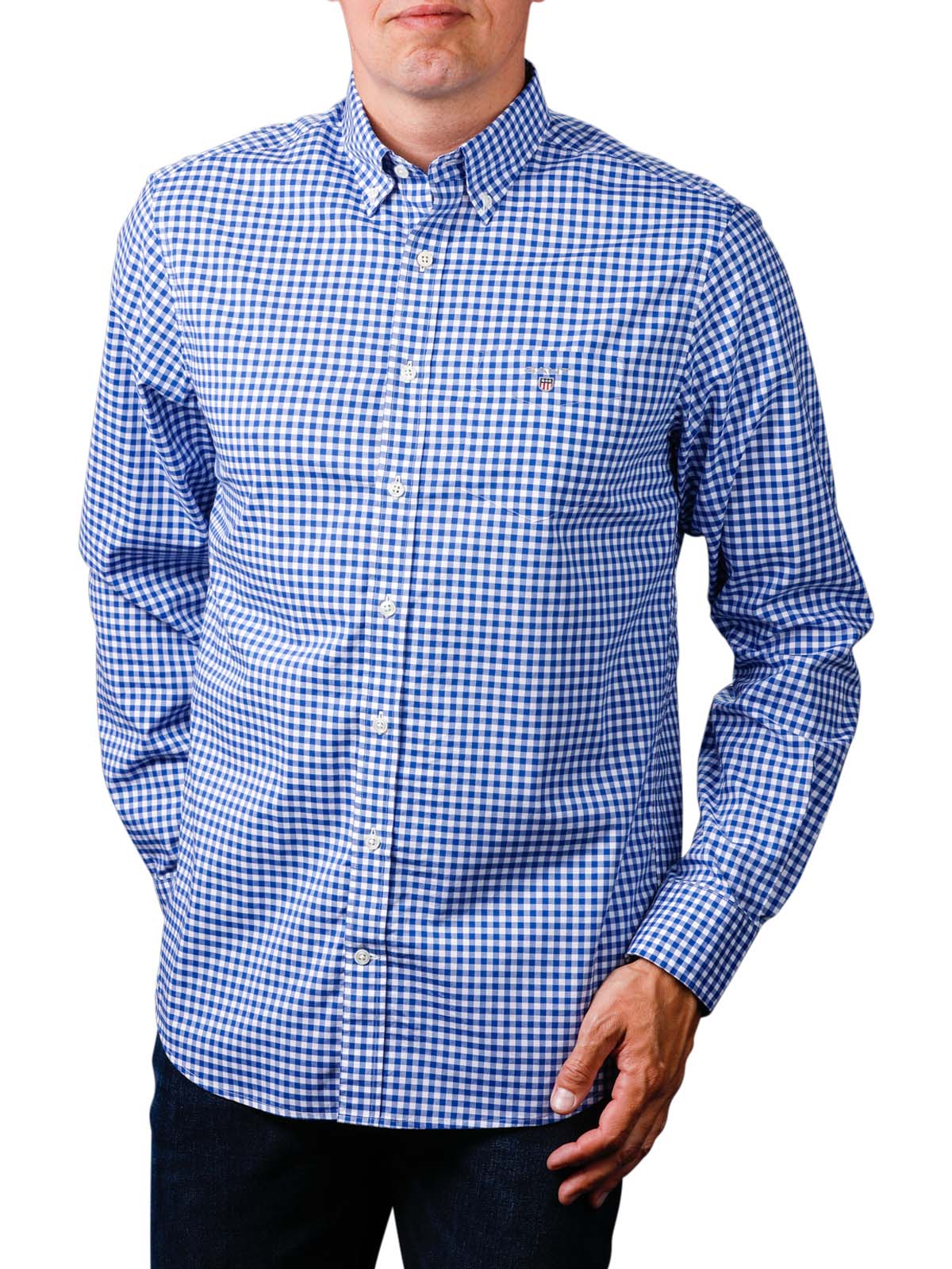 GANT Herren Reg Broadcloth Stripe Bd Ss Hemd GANT Herren Reg Broadcloth Stripe Bd Ss Hemd