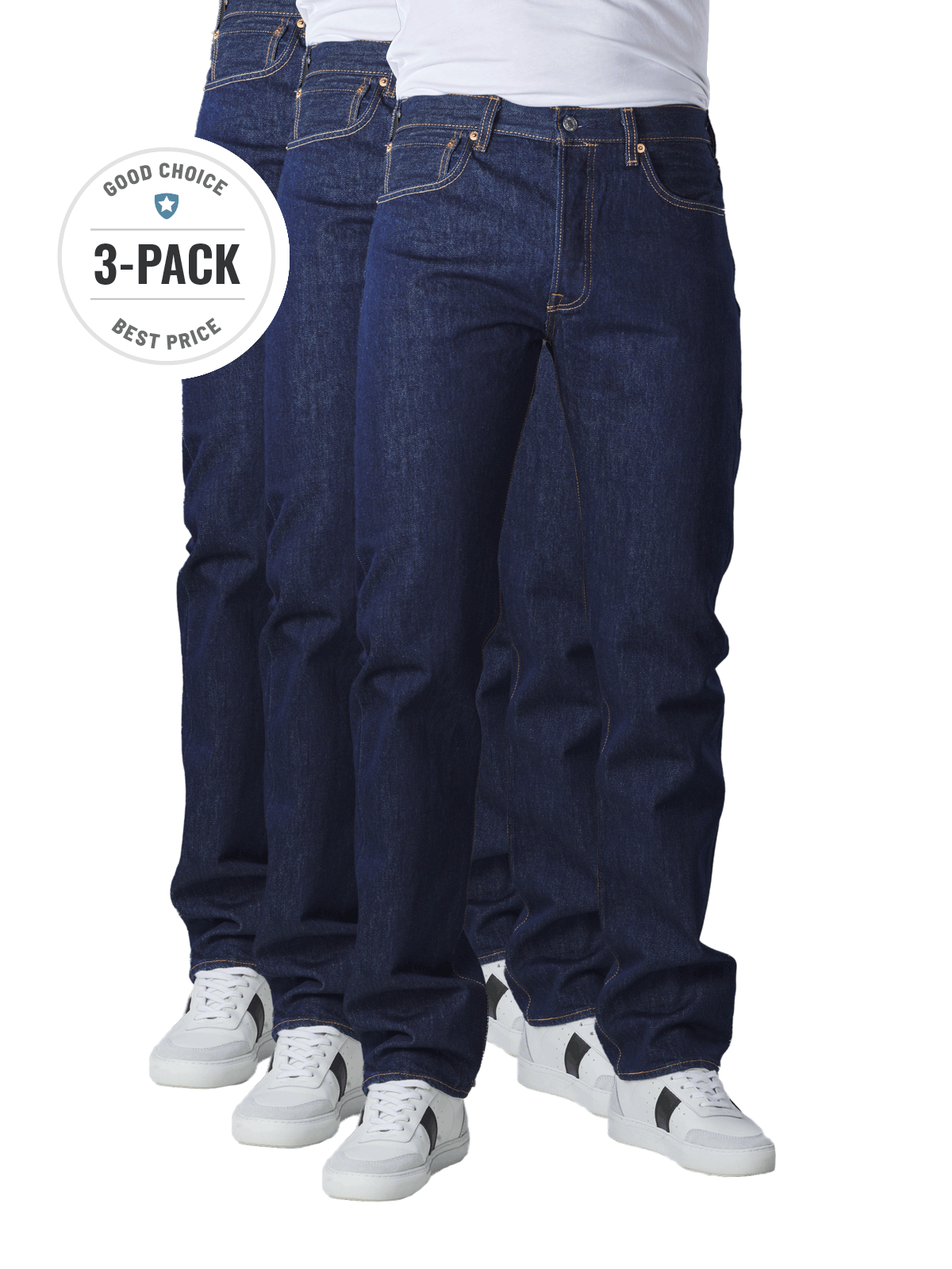 Levi's 501 Jeans Straight Fit rinse 3-Pack Levi's Men's Jeans | Free  Shipping on  - SIMPLY LOOK GOOD