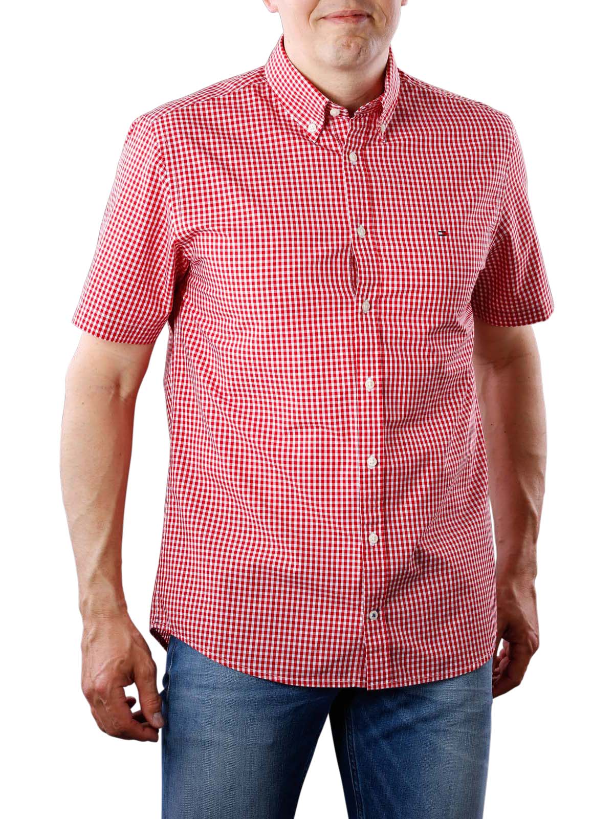 red and white tommy shirt
