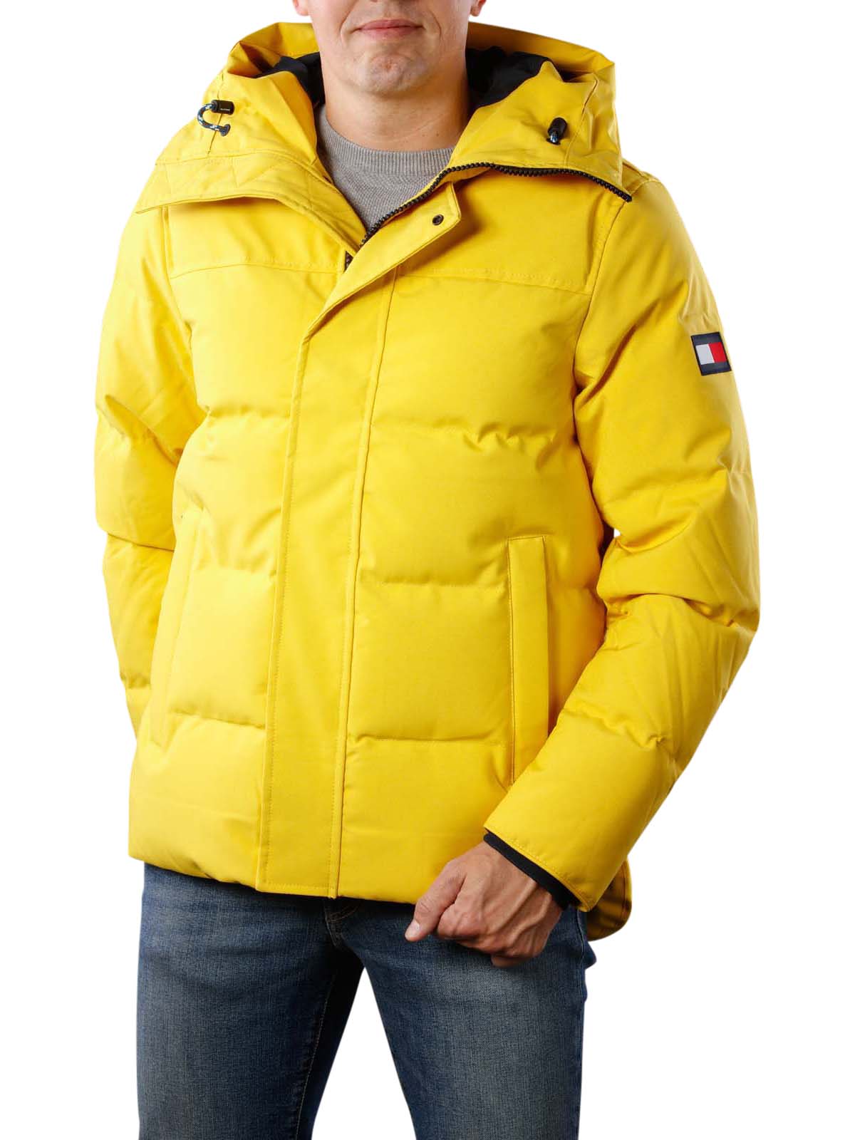 tommy hilfiger mens yellow jacket