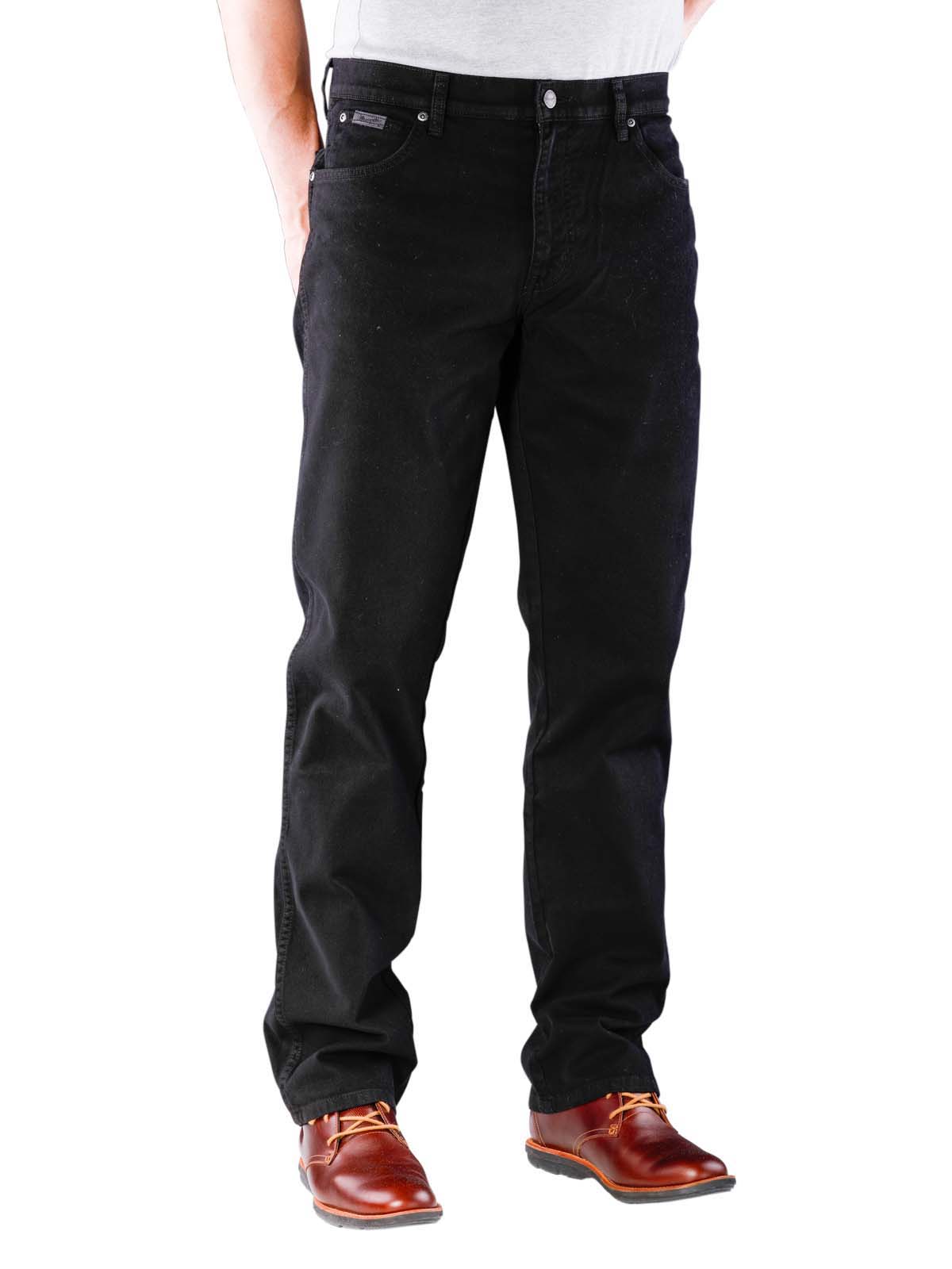 wrangler stretch black jeans