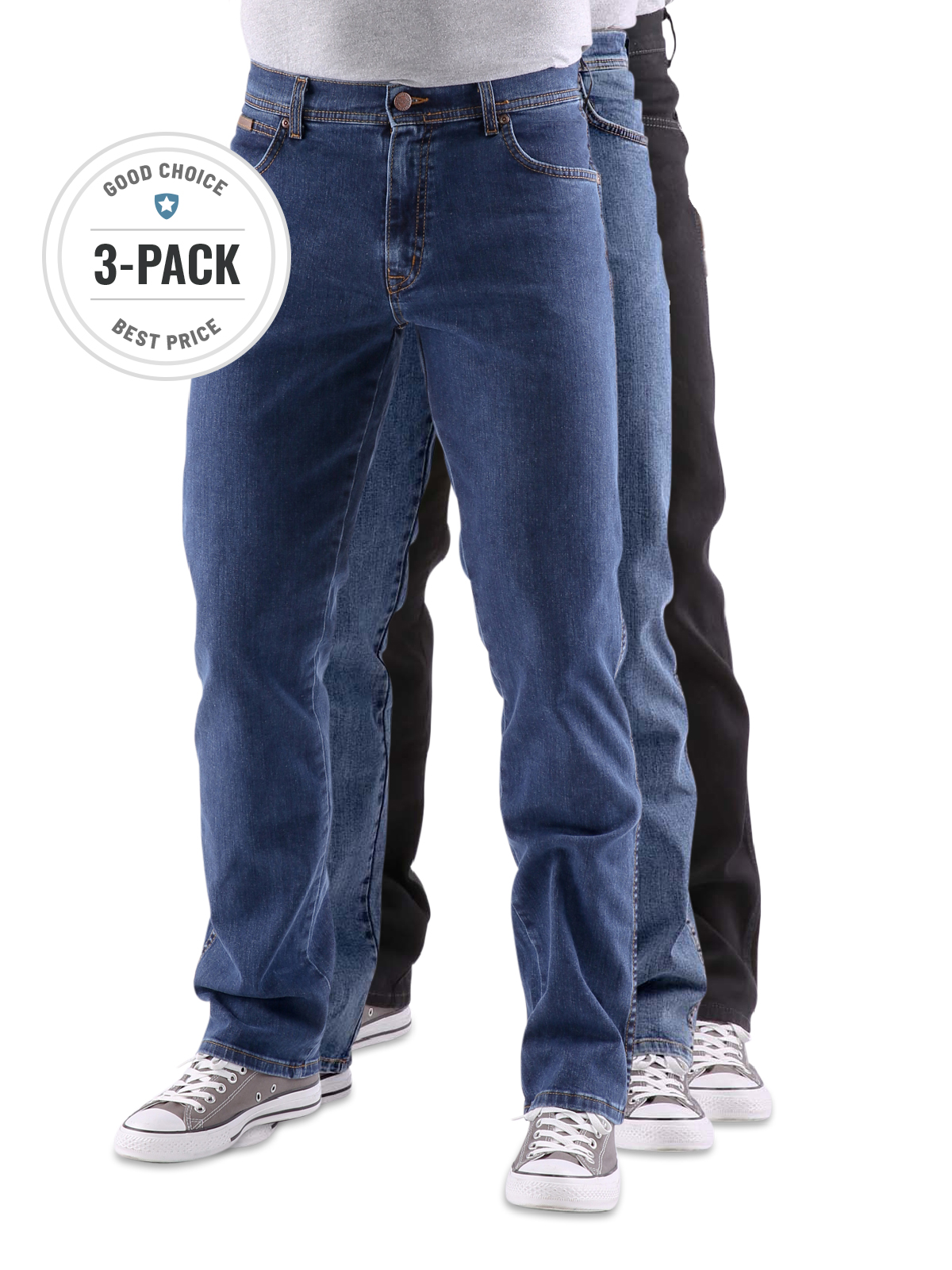 Wrangler Texas Stretch Jeans black/dark/stone Trio Wrangler Men's Jeans |  Free Shipping on  - SIMPLY LOOK GOOD