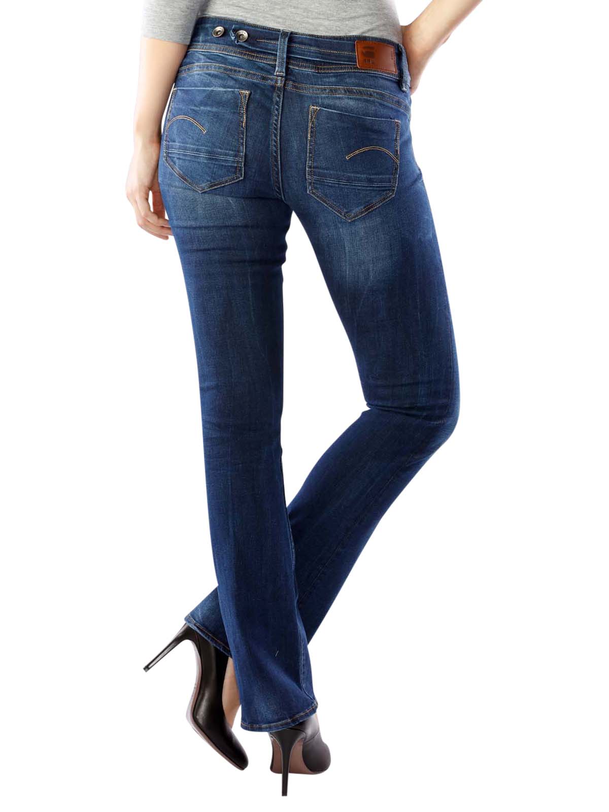 g star midge saddle mid waist straight jeans