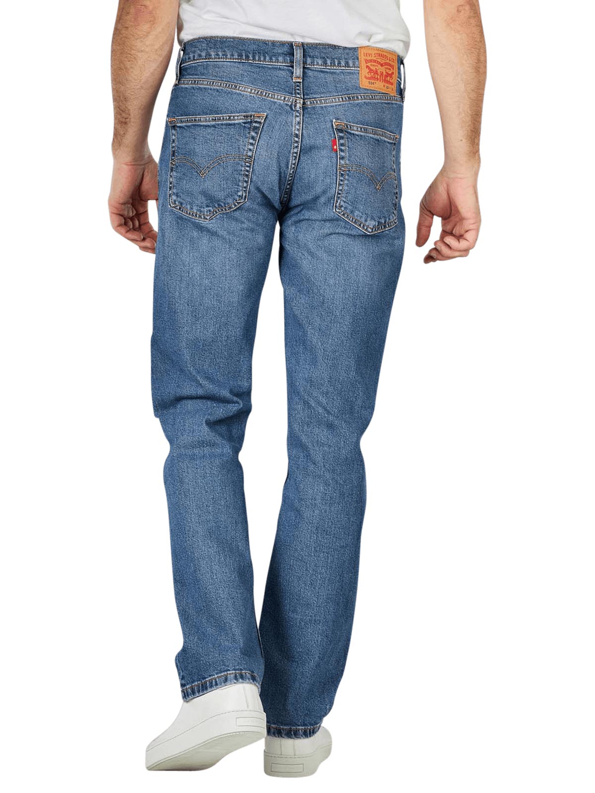 Levi's 514 Jeans Straight Fit Medium Indigo Worn In Levi's Men's Jeans |  Free Shipping on  - SIMPLY LOOK GOOD