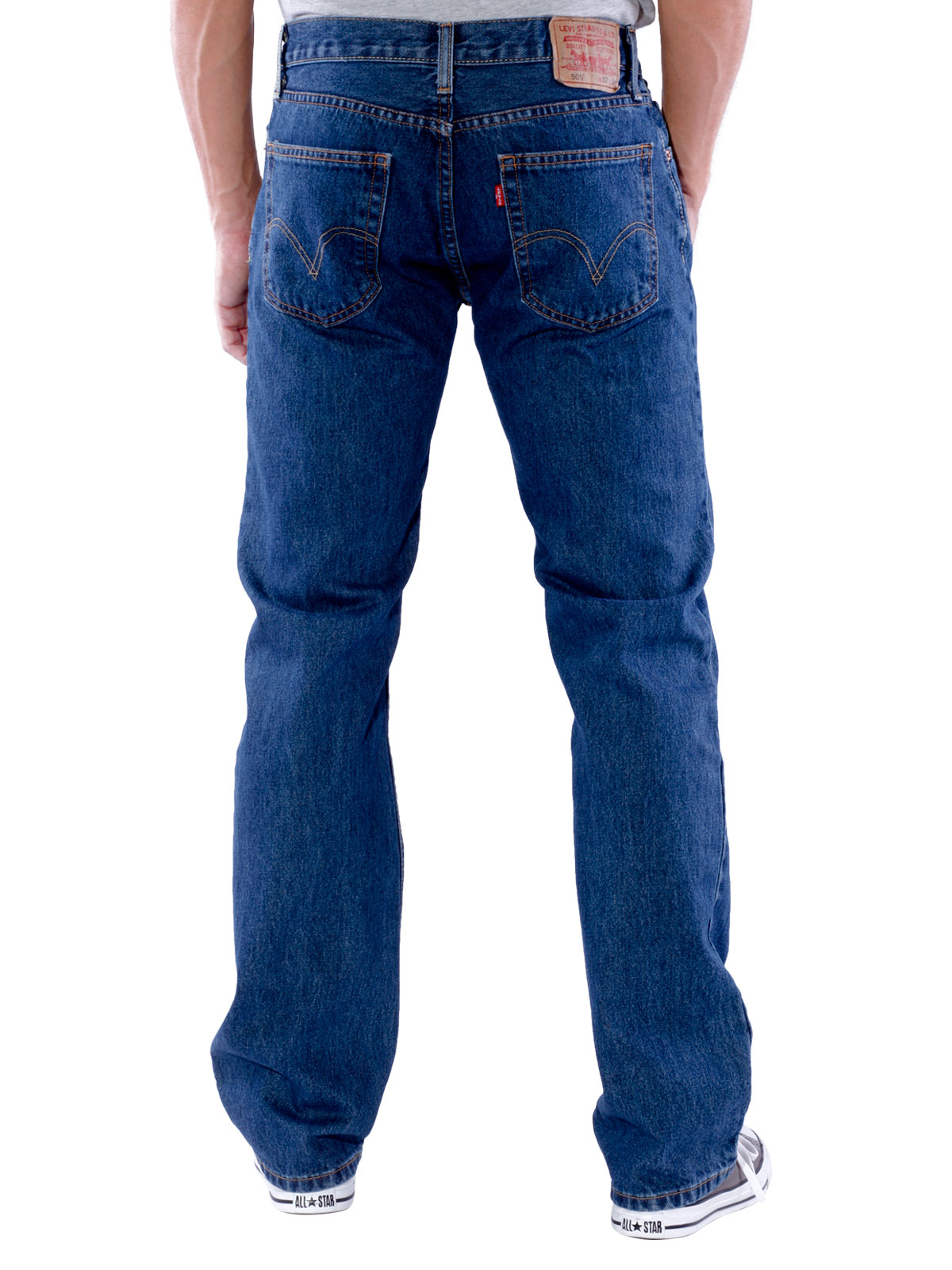 levi's 505 dark stonewash